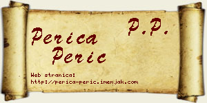 Perica Perić vizit kartica